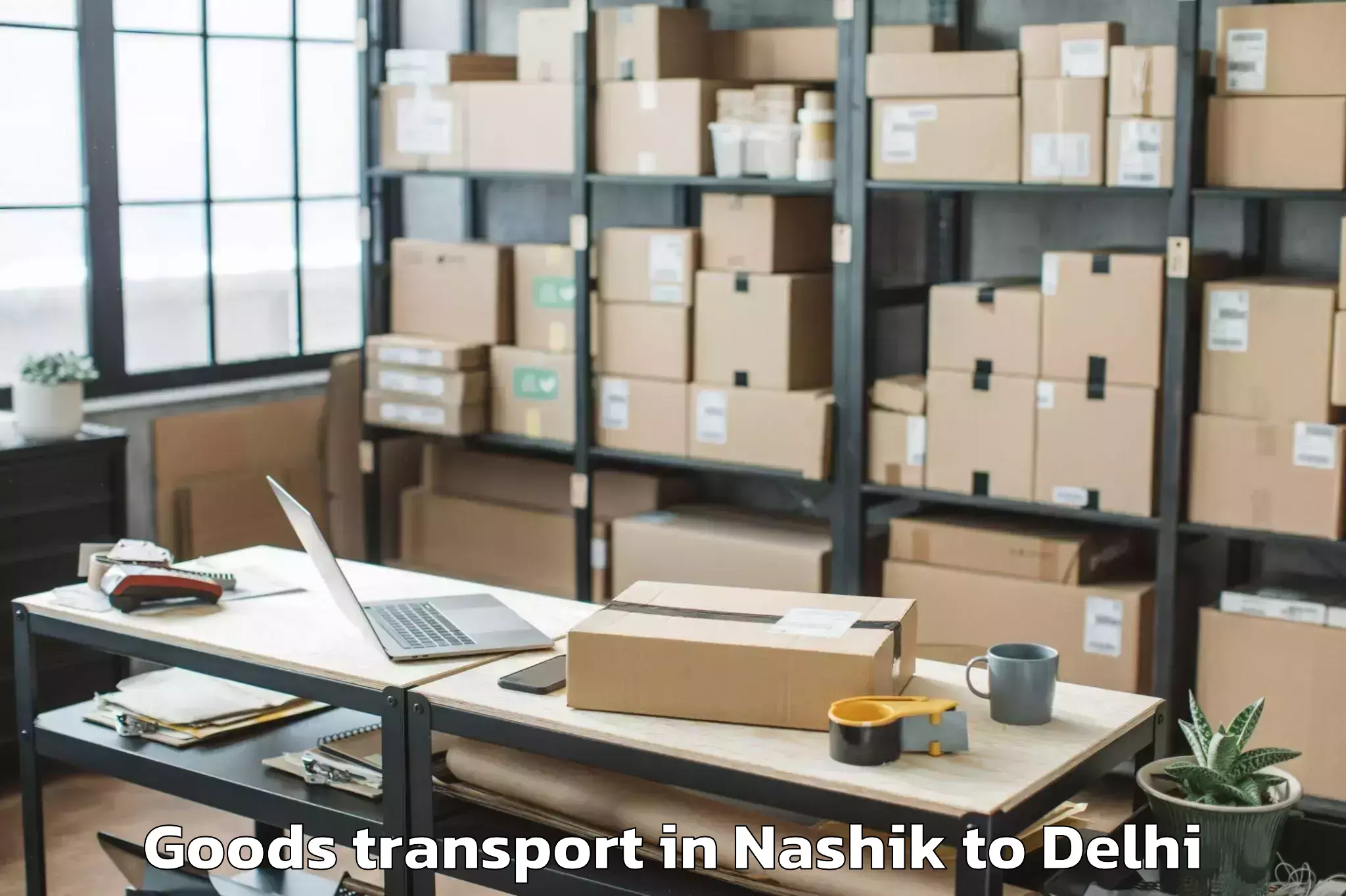 Hassle-Free Nashik to Ambience Mall Rohini Goods Transport